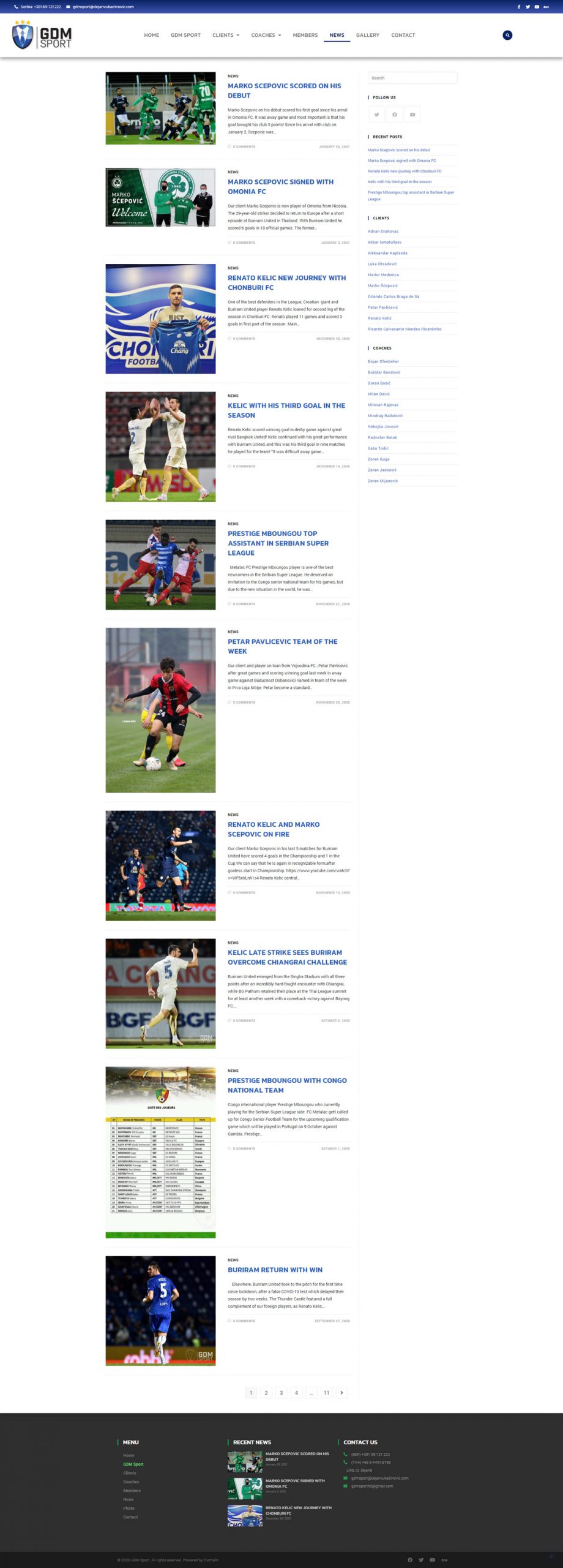 GDM sport: Vesti