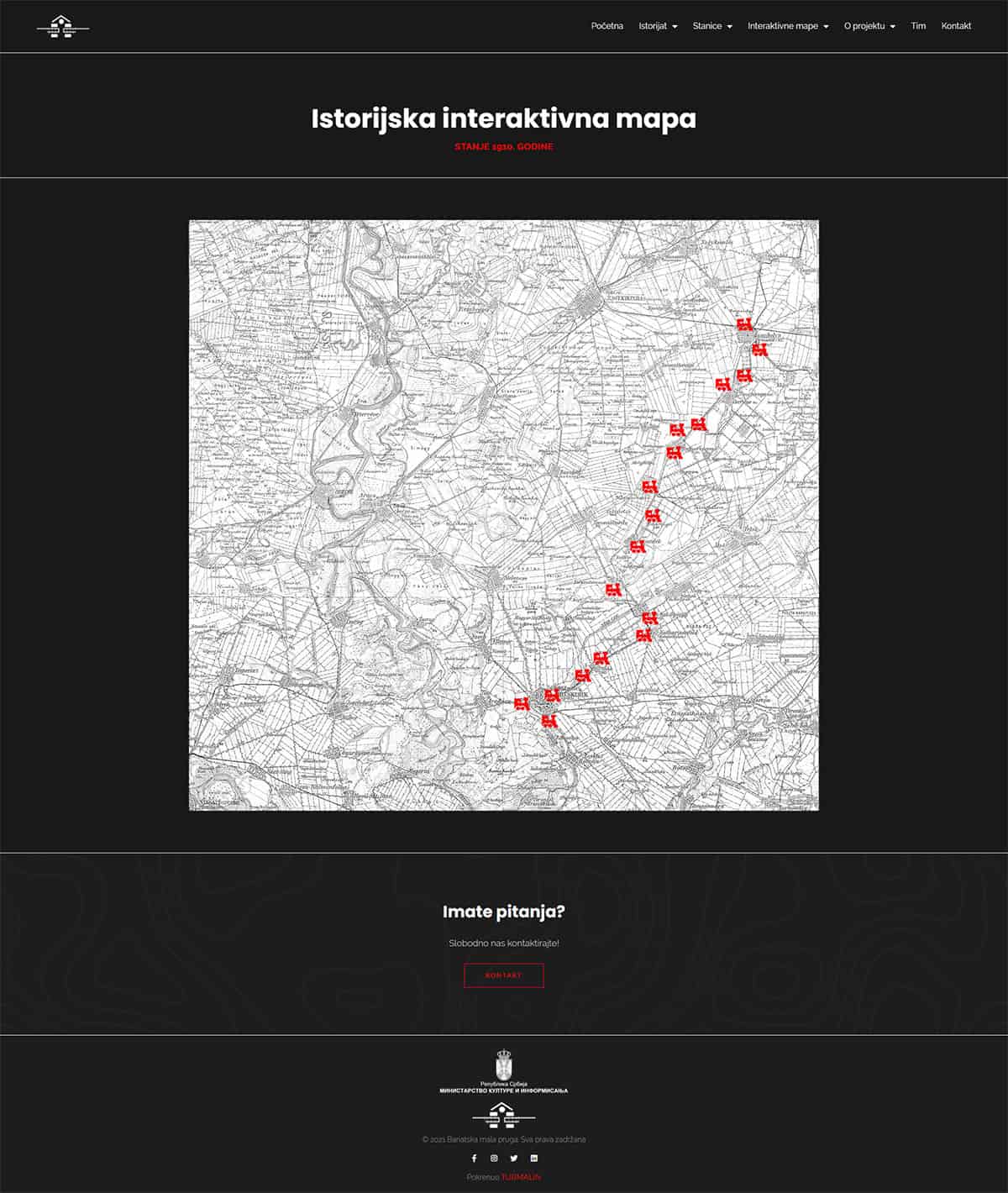 Banatska mala pruga: Istorijska interaktivna mapa