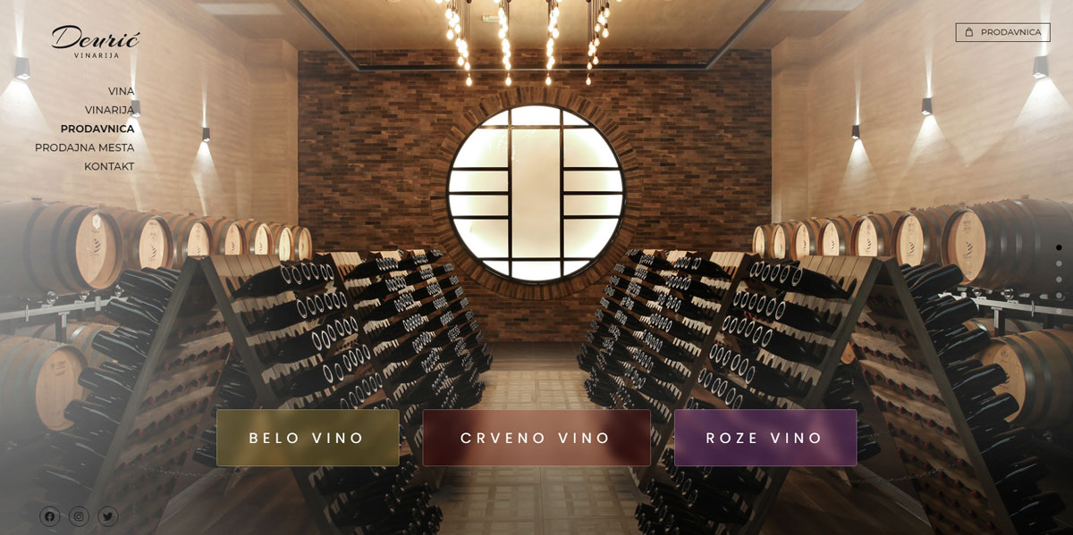 Vinarija Deuric Shop: Naslovna strana