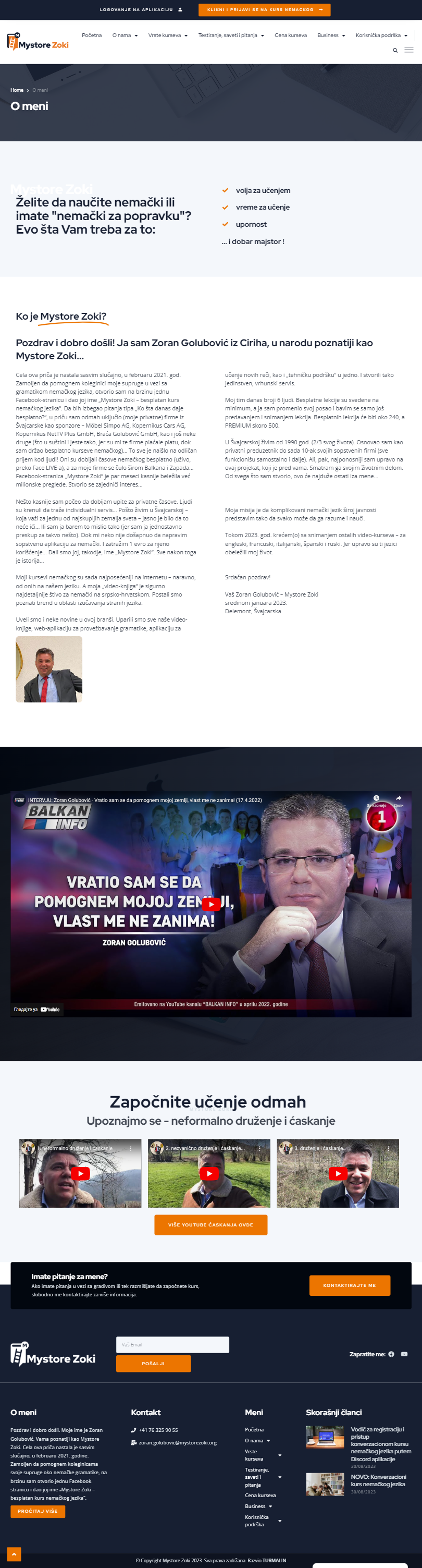 O meni