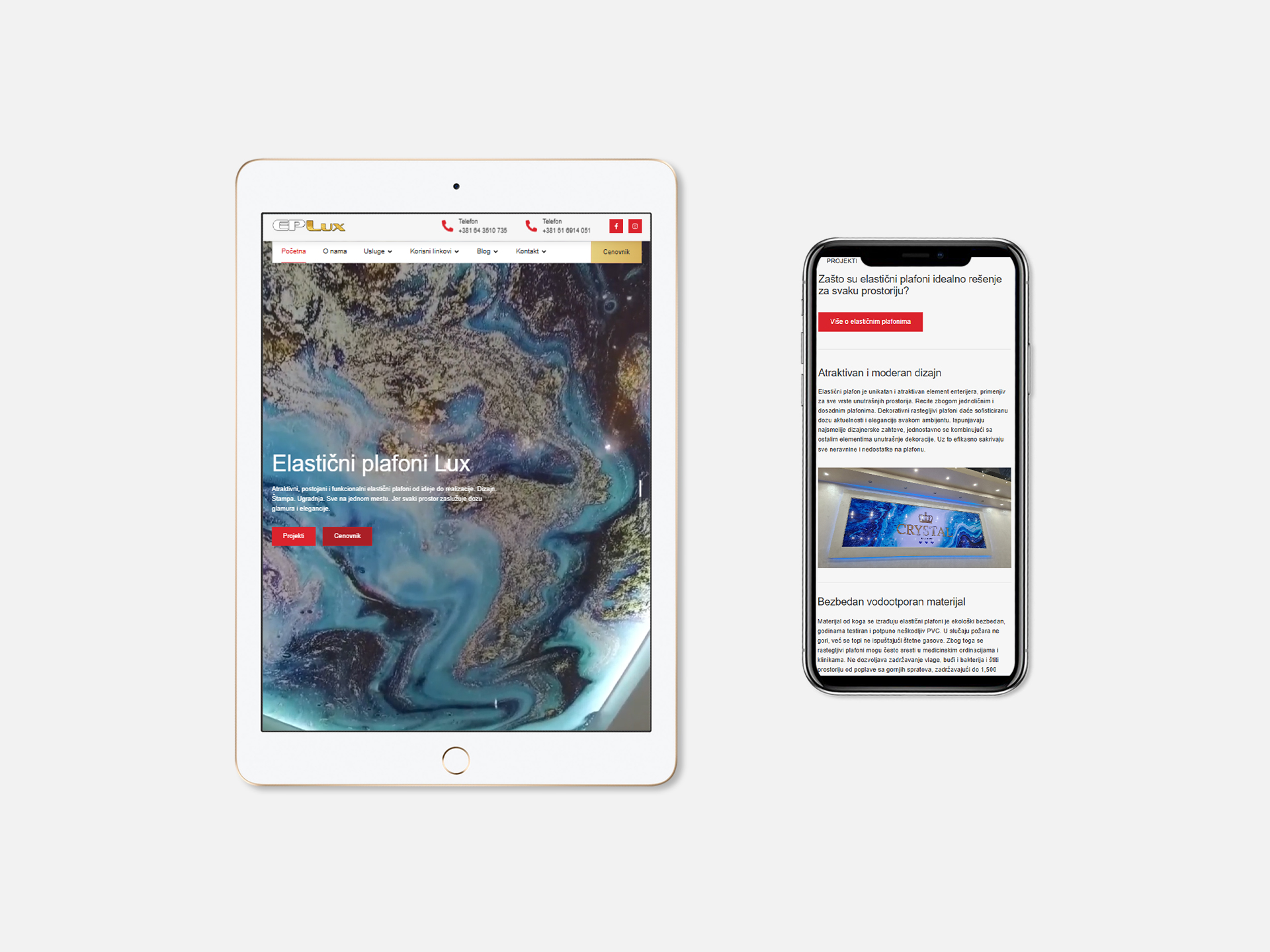 iPad, iPhone